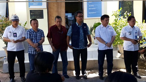 Pengurus PMI Sulut yang hadir dalam Kegiatan donor darah di Bunaken