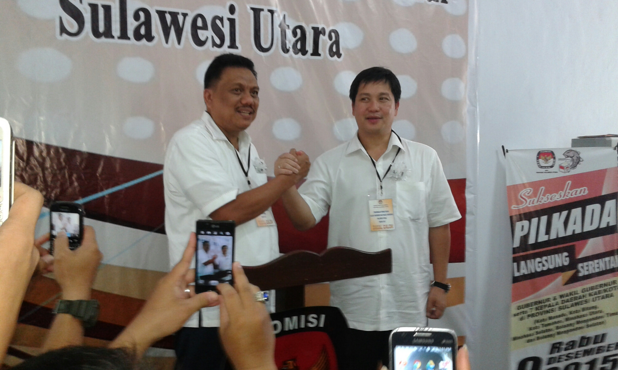 Gubernur Sulut Olly Dondokambey dan Wagub Steven kandouw