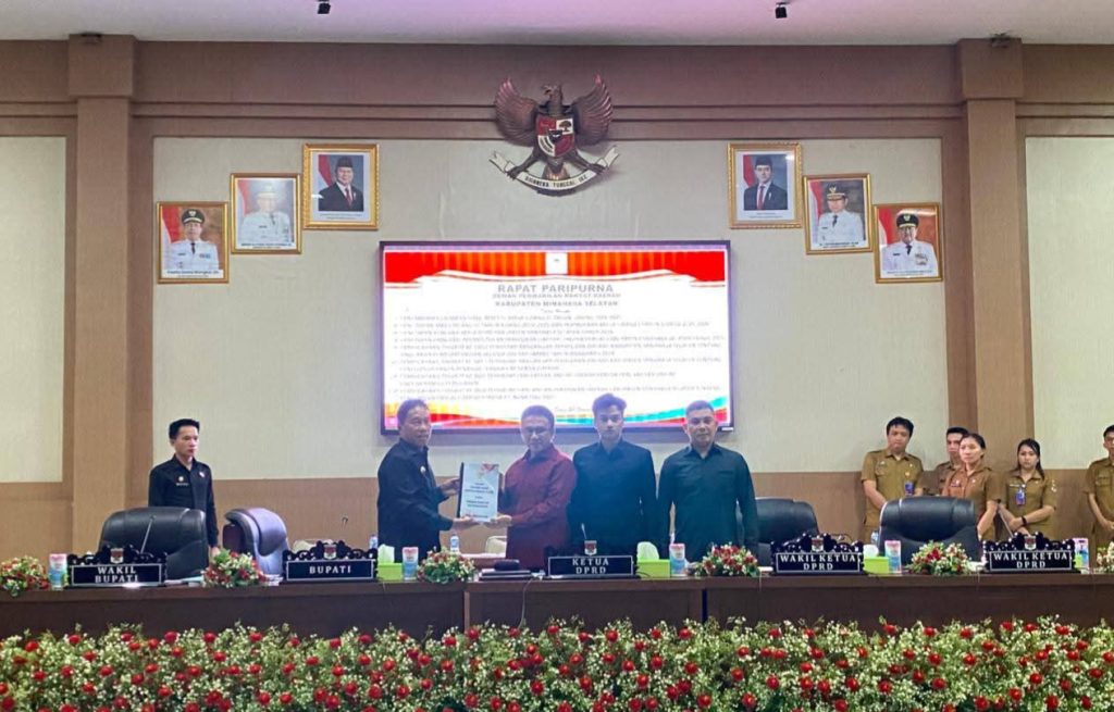 Suasana di sidang Paripurna DPRD Minsel