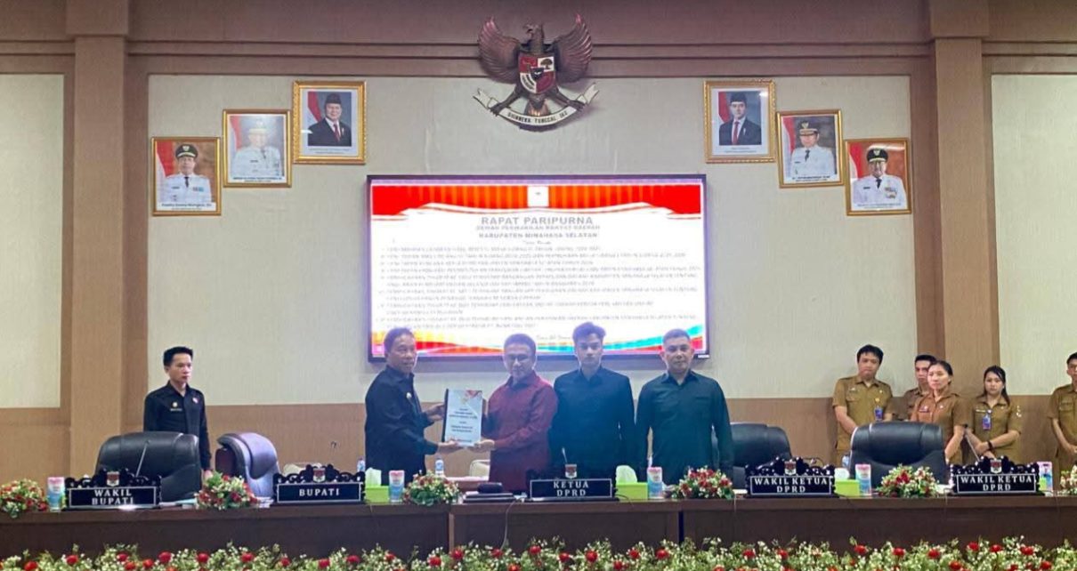Suasana di Sidang Paripurana DPRD Minsel