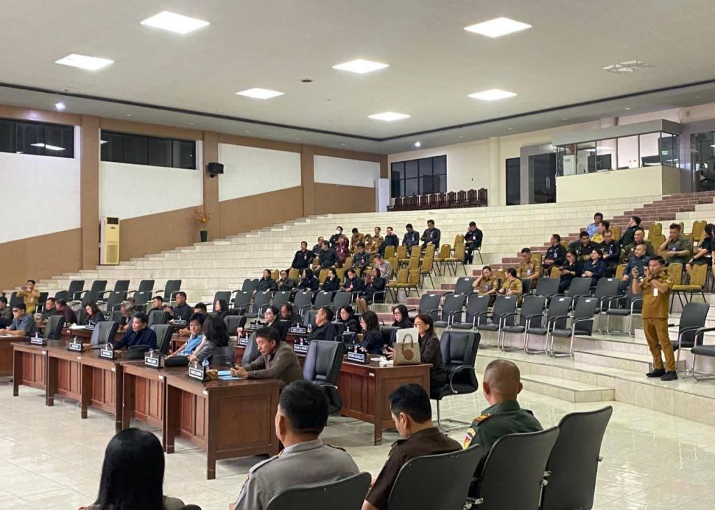 Suasana di sidang Paripurna DPRD Minsel