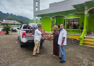 Gerindra Bolmong Salurkan Bantuan untuk Korban Banjir Bandang Solimandungan II. Hardjono: Partai Harus Hadir Saat Rakyat Tertimpa Musibah