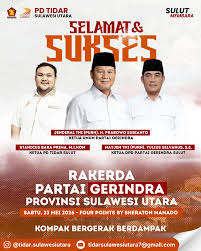 Squad TIDAR Diterjunkan Back Up Panitia Untuk Kesuksesan Hajatan Rakerda Gerindra Sulut