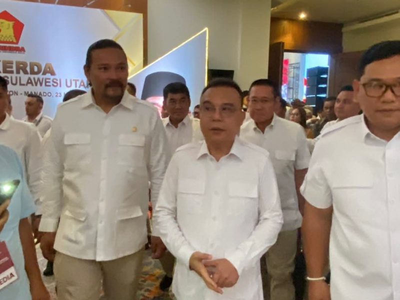 Sufmi Dasco Hadiri Rakerda Gerindra Sulut Secara Mendadak, Tegaskan Mesin Partai Mulai Dipanaskan