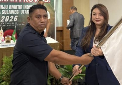 Hendra Jacob Resmi Nahkodai PERTINA Sulut. HBL Ajak Perkuat Sinergi Menuju PON Bela Diri